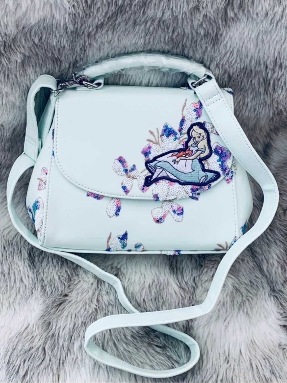 Loungefly Disney Alice in Wonderland Sequin Handbag